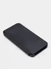 Черный зеркальный чехол-книжка с полупрозрачной панелью для Xiaomi Redmi 10