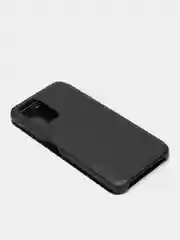 Черный зеркальный чехол-книжка с полупрозрачной панелью для Xiaomi Redmi 10