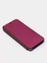 Розовый зеркальный чехол-книжка с полупрозрачной панелью для Xiaomi Redmi 10