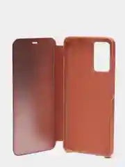 Пудровый зеркальный чехол-книжка с полупрозрачной панелью для Xiaomi Redmi 10