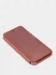 Пудровый зеркальный чехол-книжка с полупрозрачной панелью для Xiaomi Redmi 10