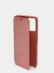 Пудровый зеркальный чехол-книжка с полупрозрачной панелью для Xiaomi Redmi 10
