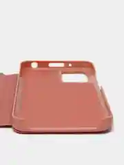 Пудровый зеркальный чехол-книжка с полупрозрачной панелью для Xiaomi Redmi 10