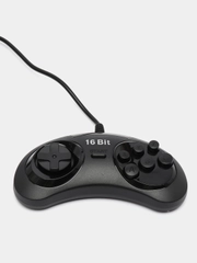 Джойстик для игровой приставки 16 bit 9 pin (узкий штекер) 23-JS черный, матовый
