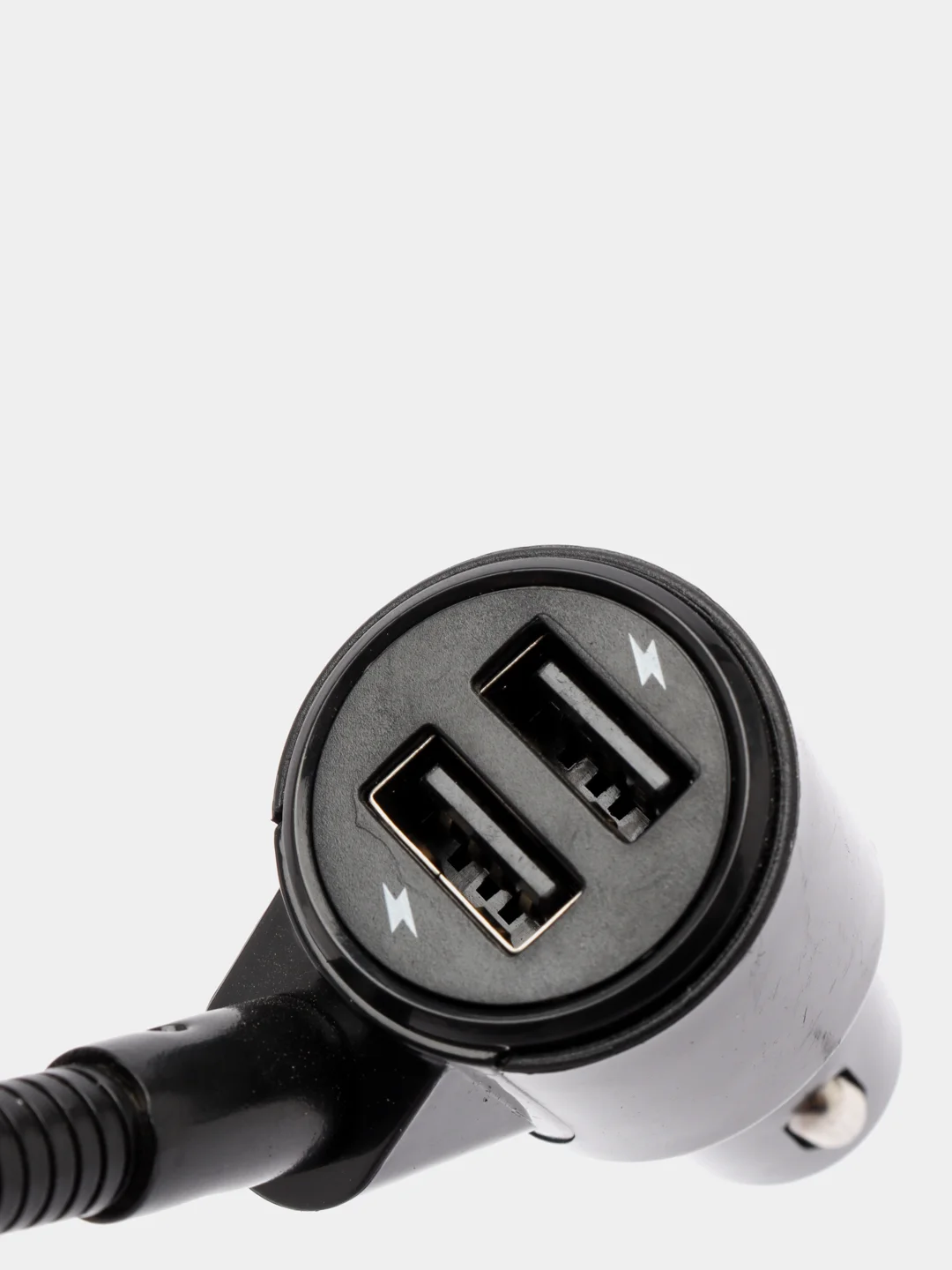 Черный автомобильный Bluetooth FM трансмиттер, ФМ модулятор с зарядным устройством для автомобиля