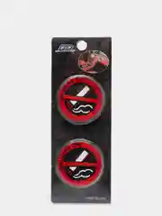 Наклейка в салон автомобиля "No smoking", диаметр 5 см, 2 шт