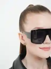 Черный мужские и женские солнцезащитные очки , маска