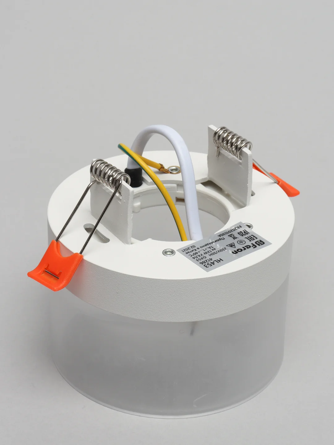 Белый светильник потолочный 12W, 220V, GX53, Feron HL453