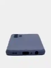 Темно-синий чехол Samsung A12 / M12 / A22 / M32 / M22 / A32 силиконовый с защитой камеры