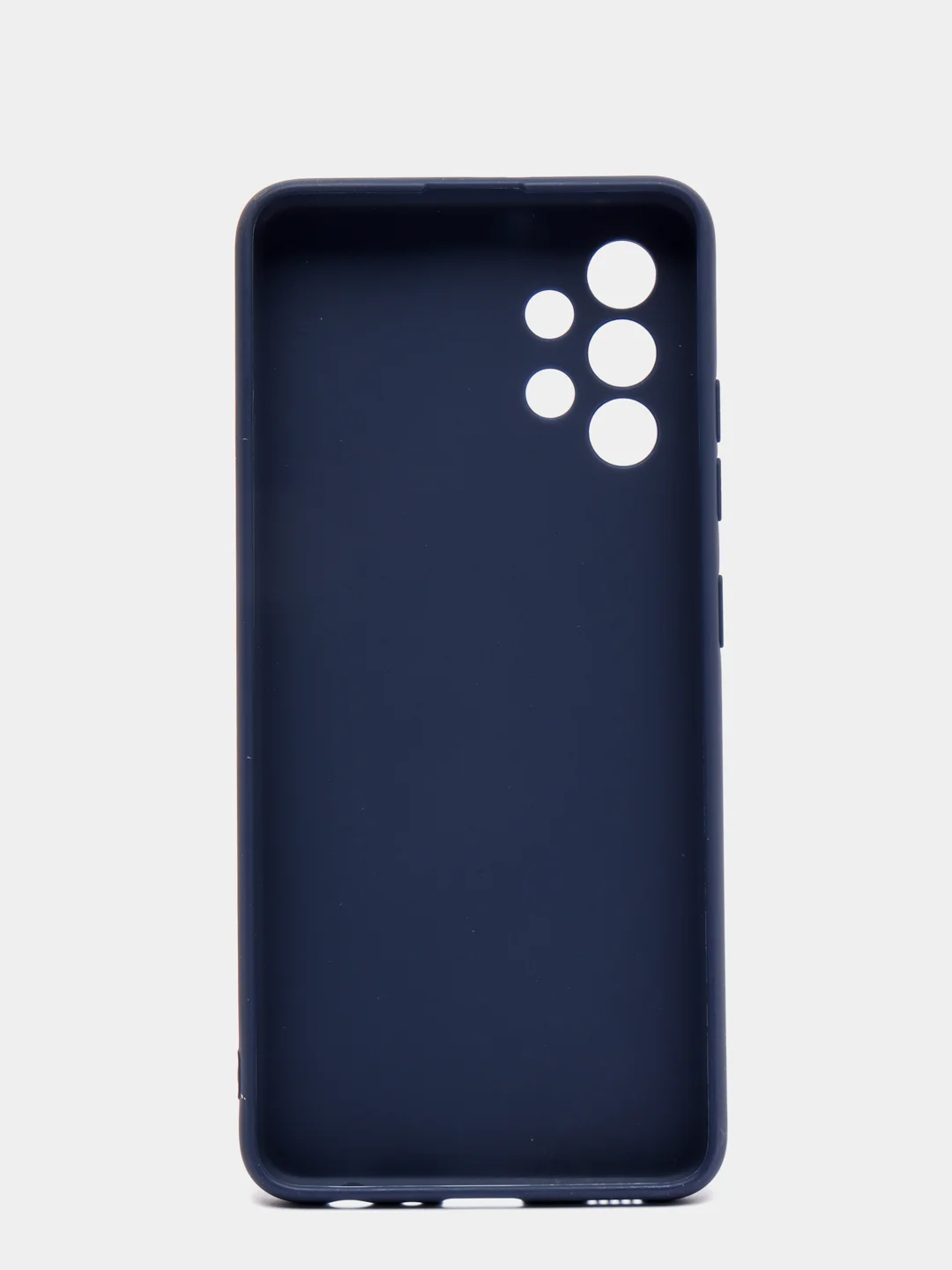 Темно-синий чехол Samsung A12 / M12 / A22 / M32 / M22 / A32 силиконовый с защитой камеры
