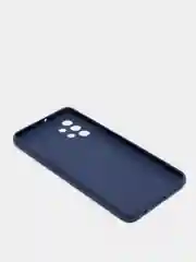 Темно-синий чехол Samsung A12 / M12 / A22 / M32 / M22 / A32 силиконовый с защитой камеры