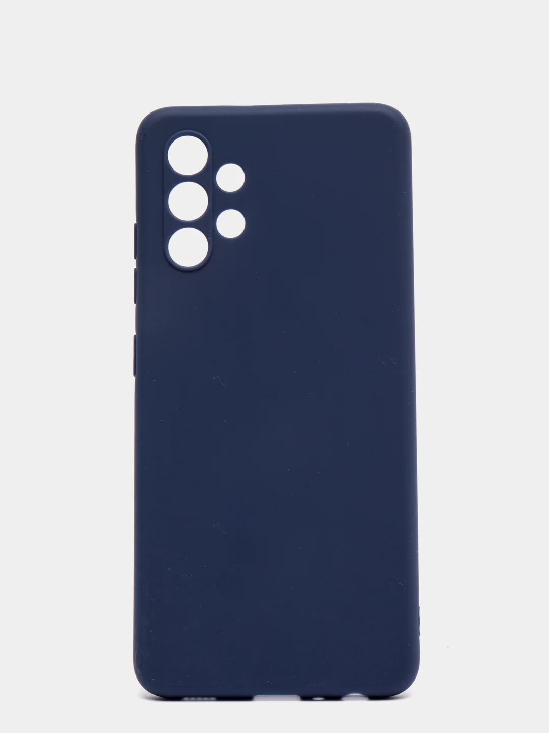Темно-синий чехол Samsung A12 / M12 / A22 / M32 / M22 / A32 силиконовый с защитой камеры