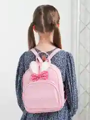 Голубой рюкзак с ушками для девочки
