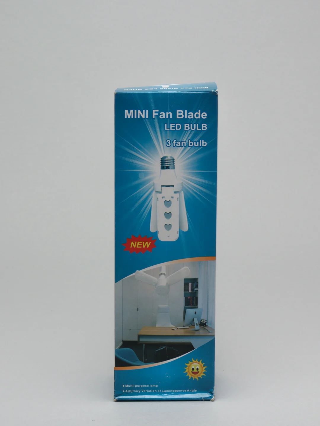 Белый лампа светодиодная яркая лампа Mini Fan Blade складная