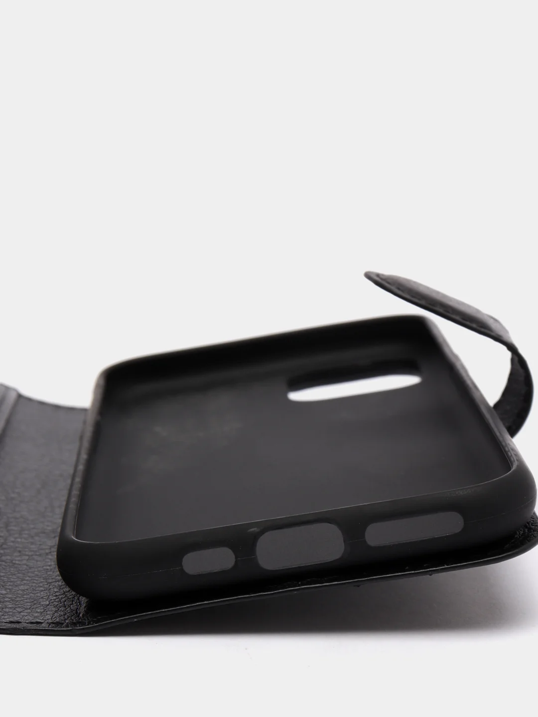 Черный чехол-книжка iPhone 11, XR, SE 2020, 6, 6s, 7, 8, Plus, Pro, XS, X, Max с застежкой