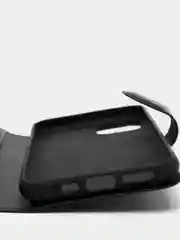 Черный чехол-книжка iPhone 11, XR, SE 2020, 6, 6s, 7, 8, Plus, Pro, XS, X, Max с застежкой