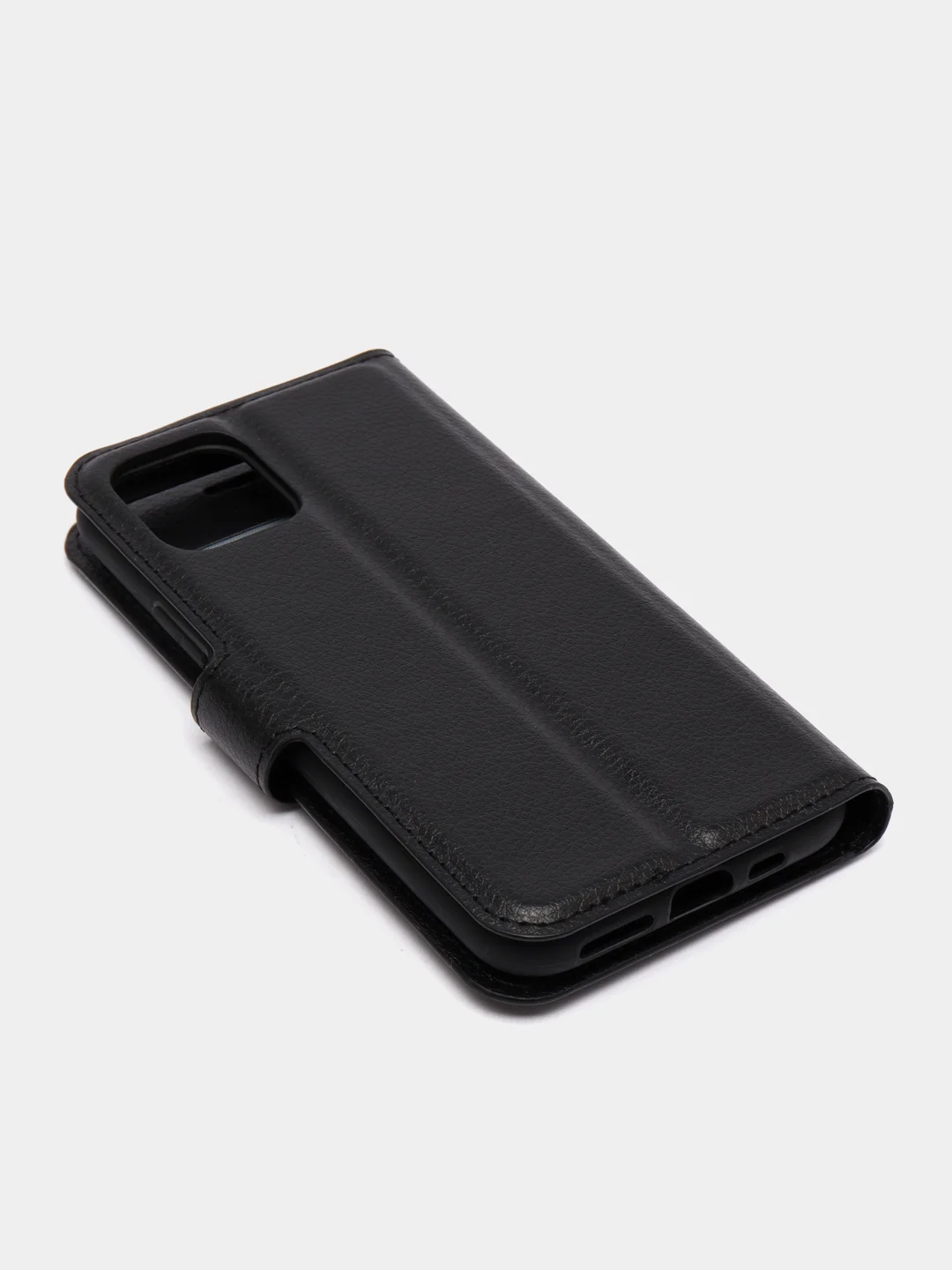 Черный чехол-книжка iPhone 11, XR, SE 2020, 6, 6s, 7, 8, Plus, Pro, XS, X, Max с застежкой