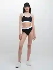 Черный купальник женский раздельный