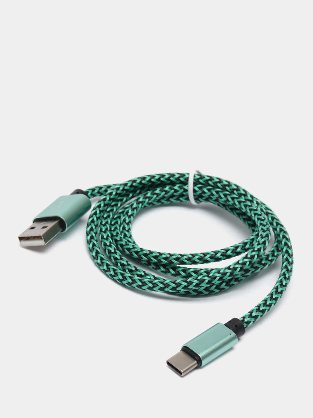 Зеленый кабель micro USB, Type-C, для зарядки и передачи данных