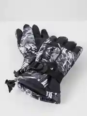 Черный горнолыжные перчатки, теплые зимние, болоньевые унисекс