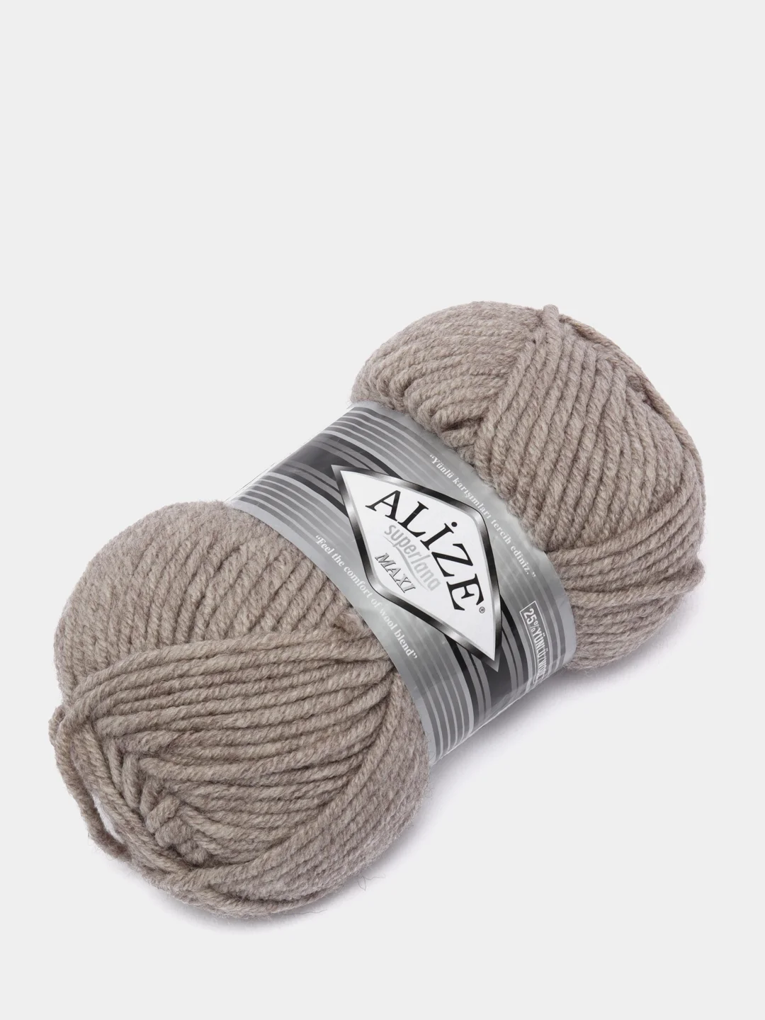 Светло-коричневый шерсть Пряжа Alize Superlana maxi