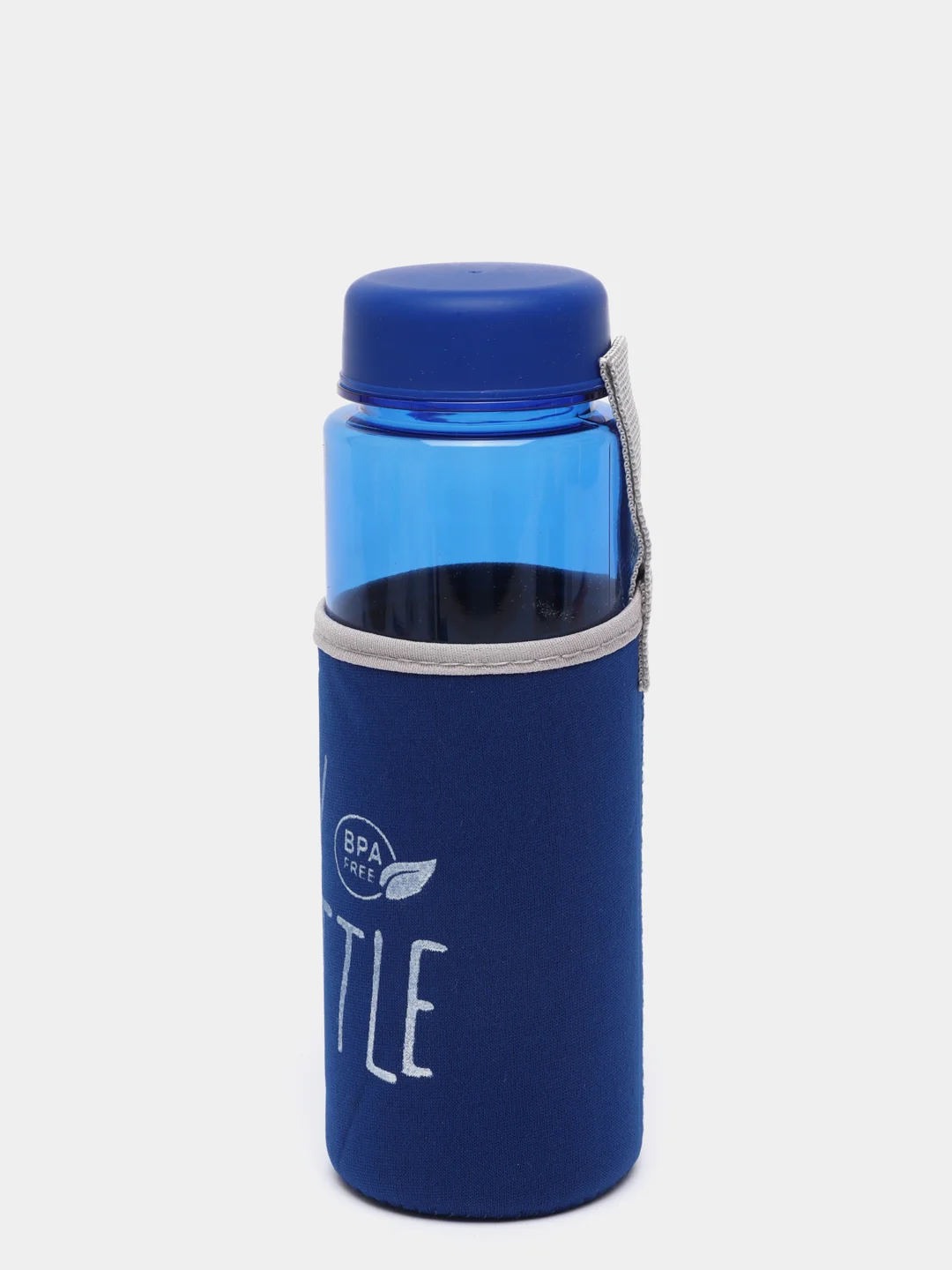 Синий my bottle в термочехле