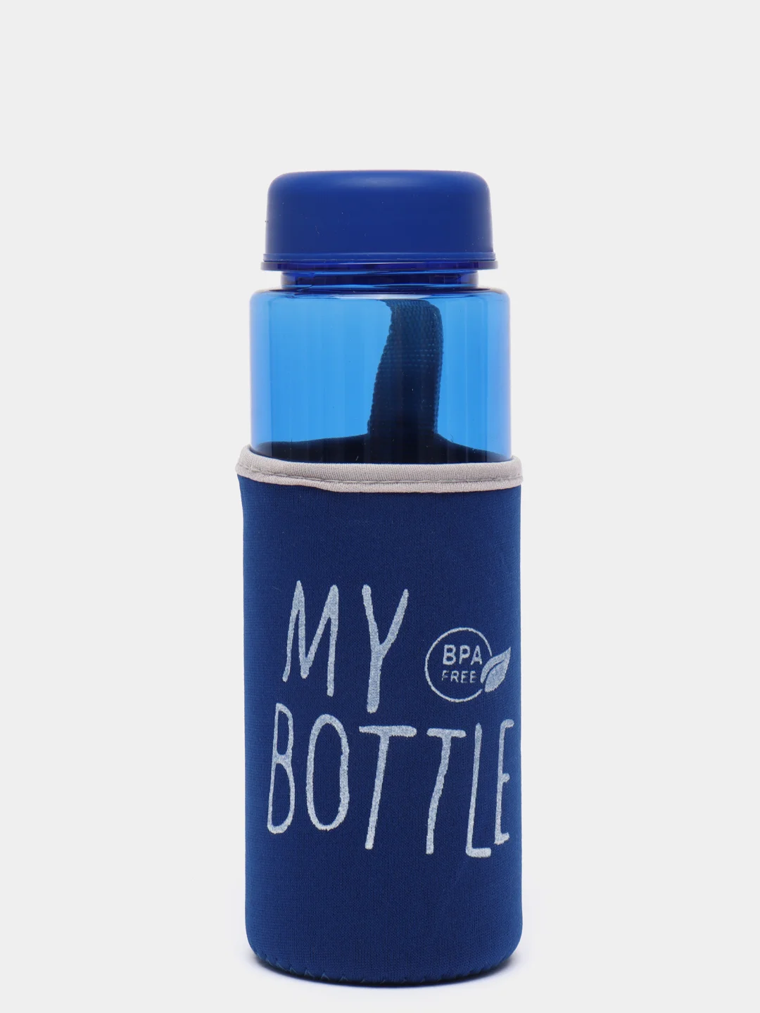 Синий my bottle в термочехле