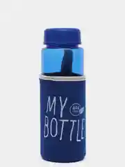Синий my bottle в термочехле