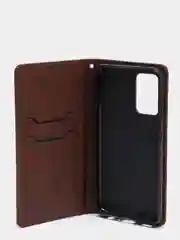 Коричневый чехол книжка Samsung A03/A22S/A12/A32/A52/A72/A02s/M21/A51/A31/A11/M11/A10/A01/A01Core