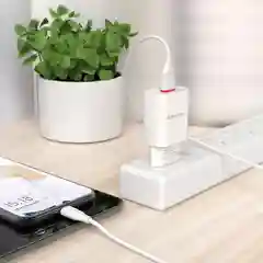 Сетевое зарядное устройство Borofone BA20A 1xUSB до 2.1А кабель Micro-USB/Type-C/Lightning