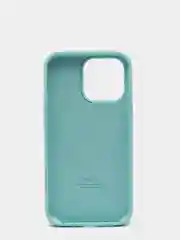Бирюзовый чехол Silicone Case для iPhone 13 Pro с закрытым низом