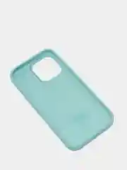 Бирюзовый чехол Silicone Case для iPhone 13 Pro с закрытым низом
