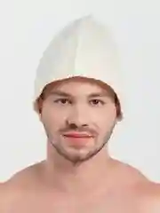 Шапка для бани классическая,  с вышивкой , первый сорт, войлок
