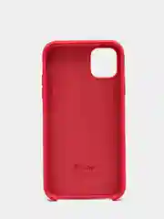 Вишнёвый чехол Silicone case для iPhone 11 с открытым низом