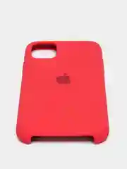 Вишнёвый чехол Silicone case для iPhone 11 с открытым низом