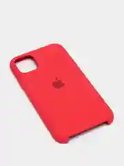 Вишнёвый чехол Silicone case для iPhone 11 с открытым низом