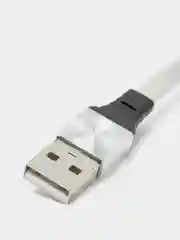 Серый usb кабель Lighting, Type-C, Micro USB, 2.4A, 1.2 м, ASPOR A160