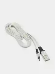 Серый usb кабель Lighting, Type-C, Micro USB, 2.4A, 1.2 м, ASPOR A160