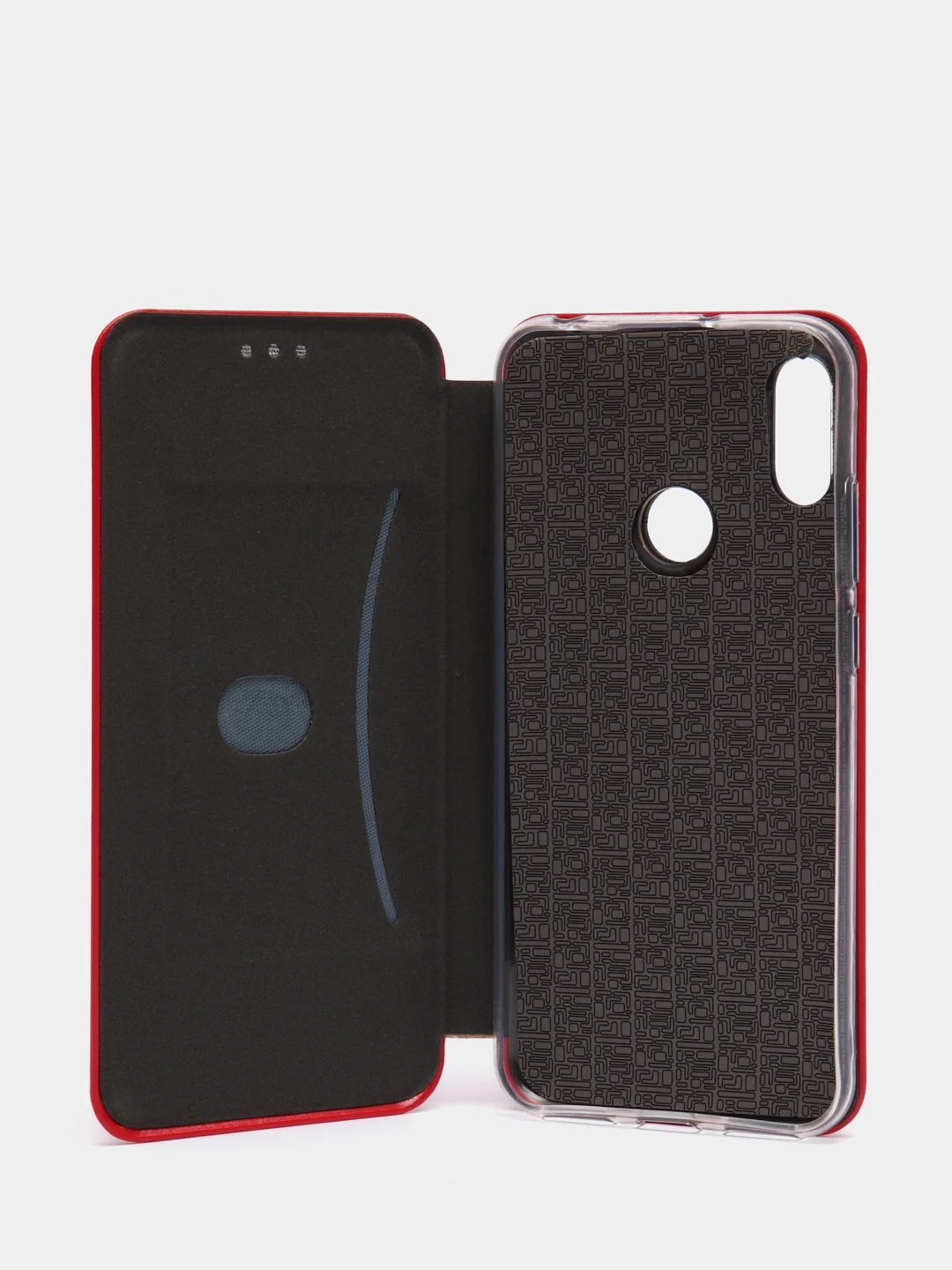 Красный чехол книжка Honor 8A / 8A Prime / Huawei Y6 2019 / У6 Prime 2019 / Y6s / Хонор 8А Прайм
