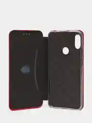 Красный чехол книжка Honor 8A / 8A Prime / Huawei Y6 2019 / У6 Prime 2019 / Y6s / Хонор 8А Прайм