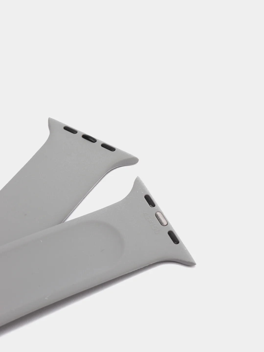 Серый ремешок для Apple Watch,МОНО РЕМЕШОК42mm/44mm/45mm