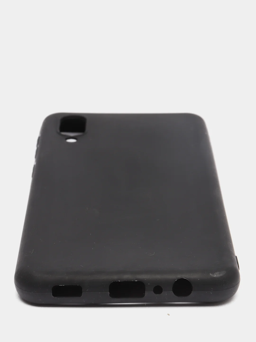 Черный чехол силиконовый на Samsung Galaxy A02
