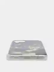 Тёмно-серый чехол Samsung Galaxy M32 / A22 (Самсунг Галакси М32 / А22), силиконовый с рисунком