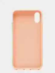 Бежевый чехол для Apple iPhone X / XS силиконовый, матовый, однотонный