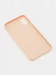 Бежевый чехол для Apple iPhone X / XS силиконовый, матовый, однотонный