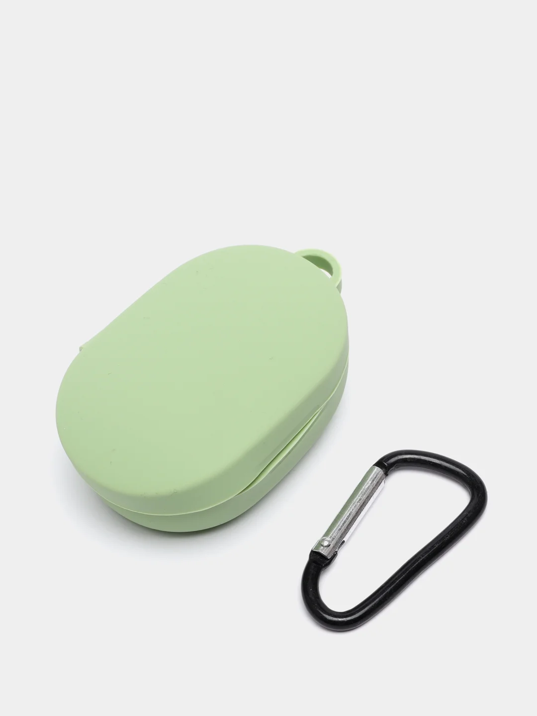 Лайм чехол для наушников Xiaomi Airdots силиконовый+карабин