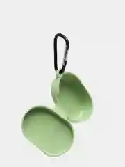 Лайм чехол для наушников Xiaomi Airdots силиконовый+карабин