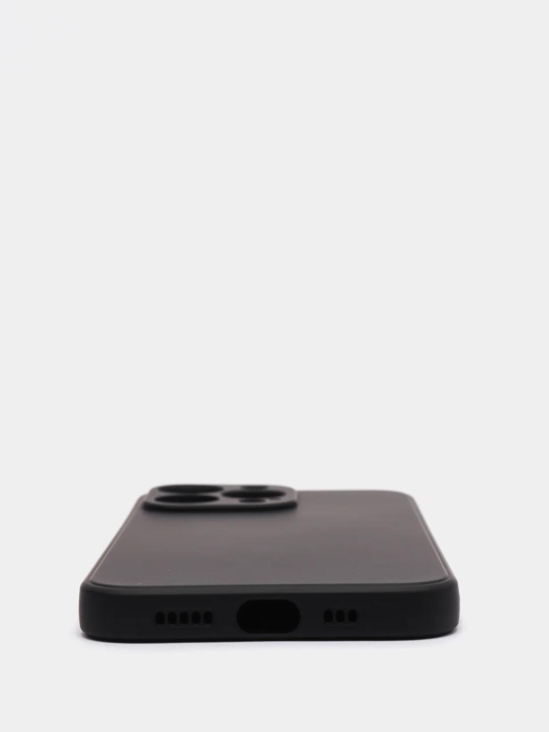 Черный чехол на айфон (iPhone) 13 / 13 Pro / 13 Pro Max силиконовый про макс