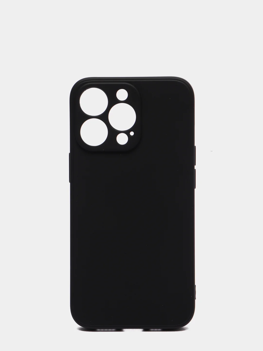 Черный чехол на айфон (iPhone) 13 / 13 Pro / 13 Pro Max силиконовый про макс