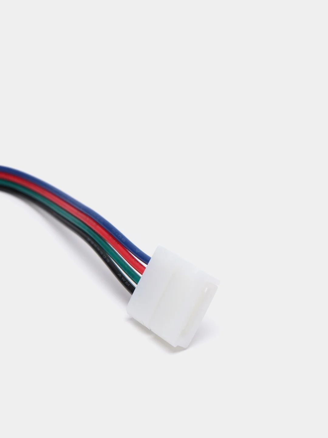 Коннектор выводной LED RGB (10mm, провод 15см)  для светодиодной ленты - 1 шт